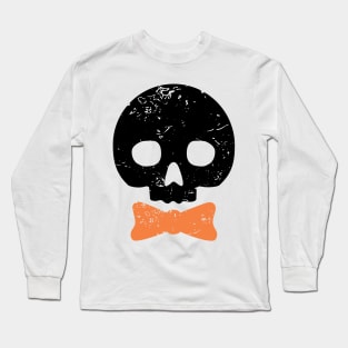 Bow Tie Skull Dot Long Sleeve T-Shirt